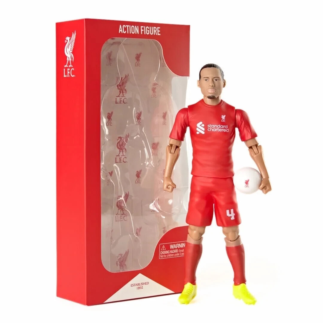 Official Liverpool FC Virgil van Dijk #4 Action Figure – Banbo Toys 8″
