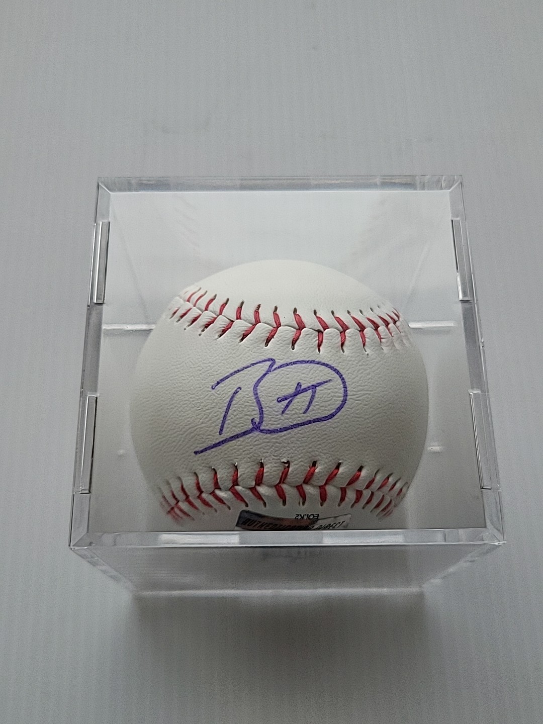 BOBBY WITT JR. Hand-Signed Autographed Baseball with COA and (Protective Case)