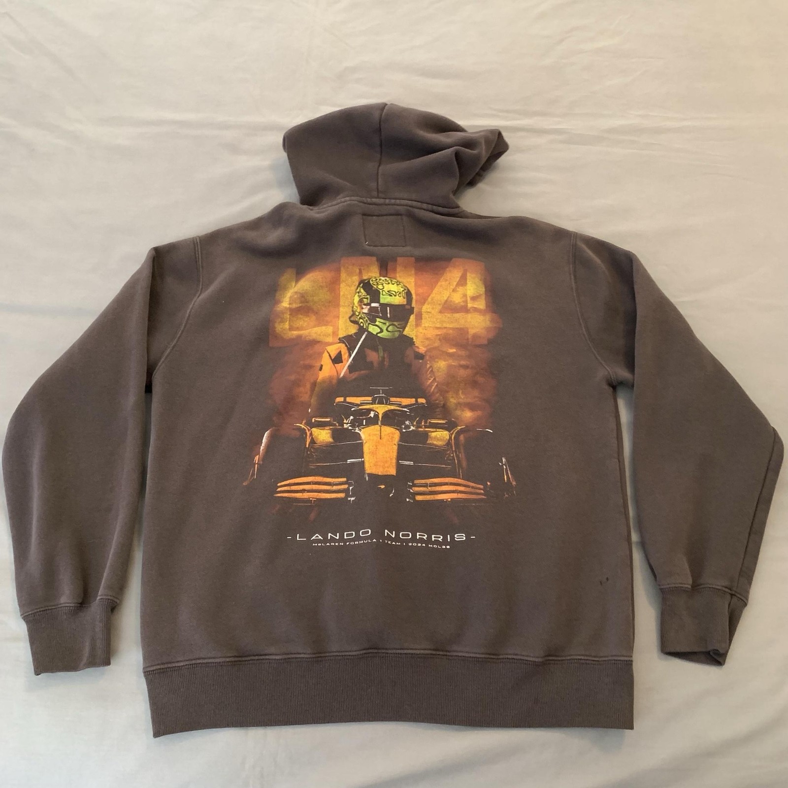 McLaren Formula 1 Sweatshirt Mens Small Gray Racing Lando Norris Hollister LN4