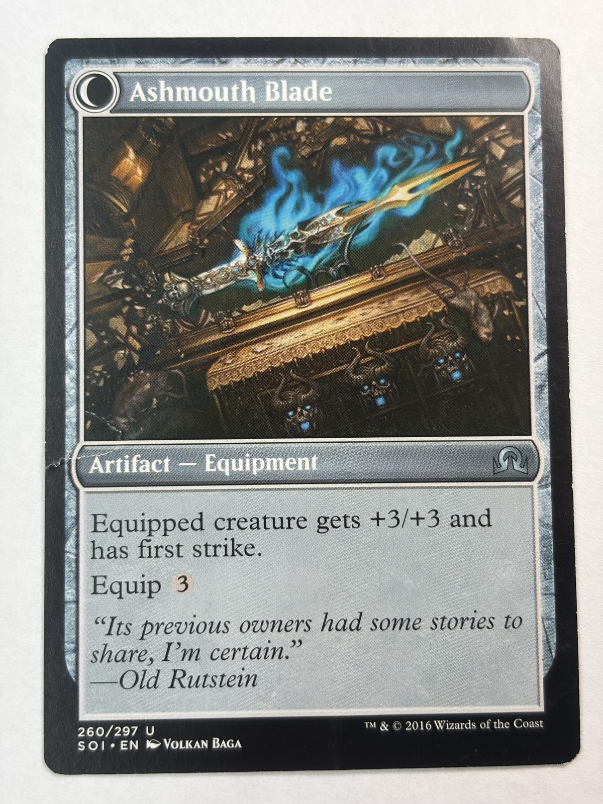 2016 Wizards Of The Coast Neglected Heirloom // Ashmouth Blade #260/297 MTG VG