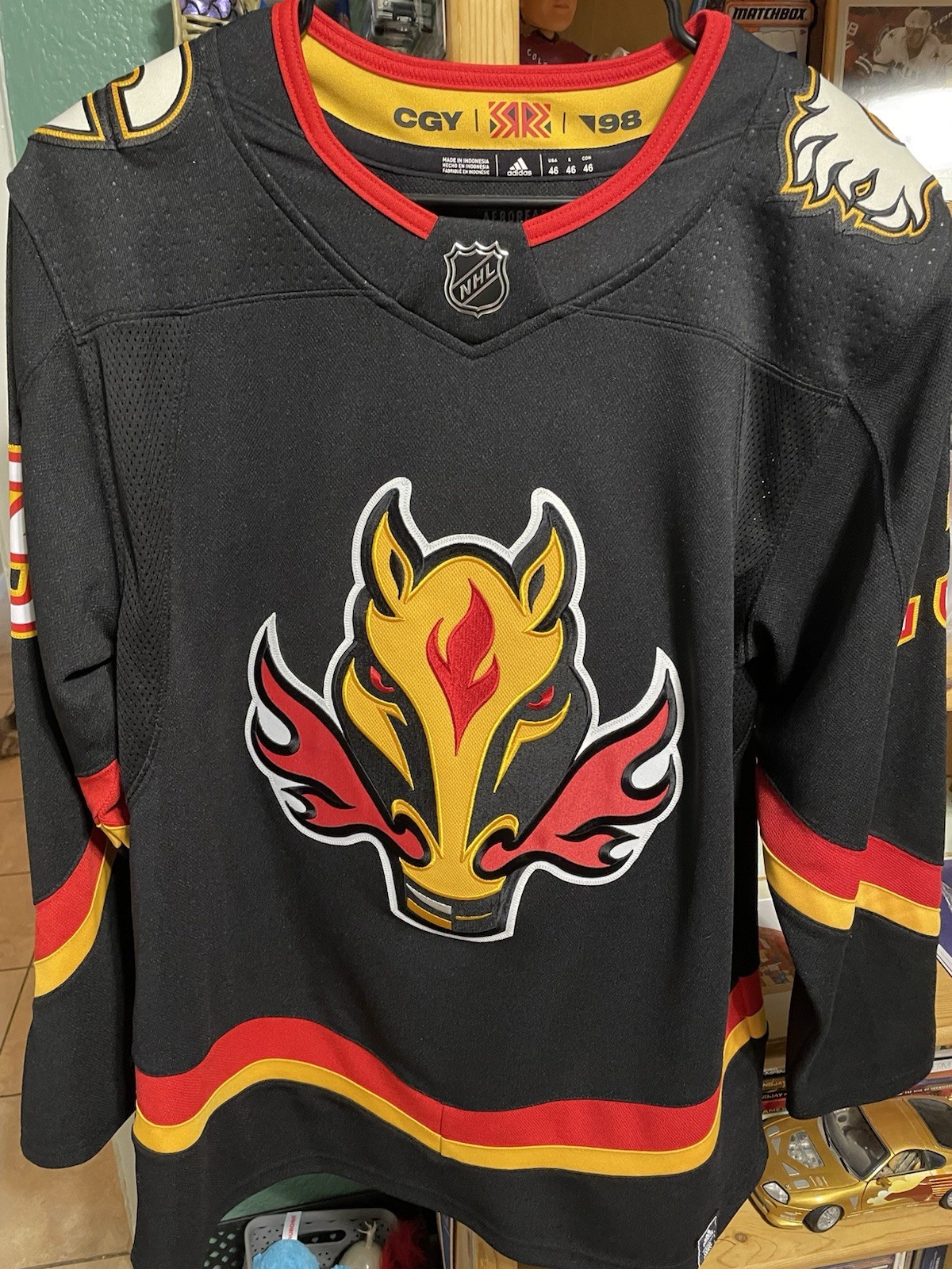 Johnny Gaudreau Calgary Flames Reverse Retro 1.0 Jersey Size 46