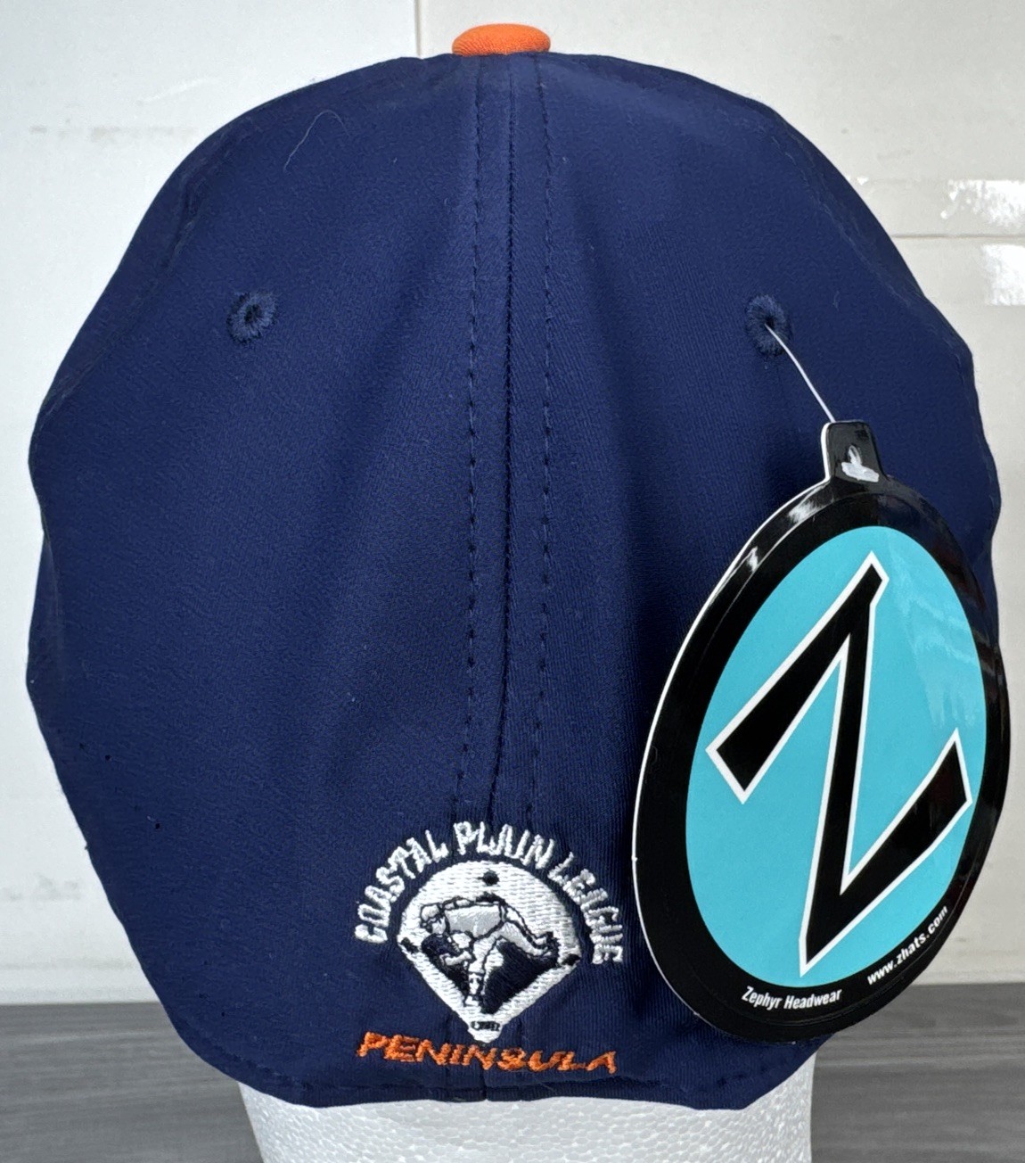 Peninsula Pilots Zephyr Fitted Hat Baseball Cap Coastal Plain League Size 7 3/8