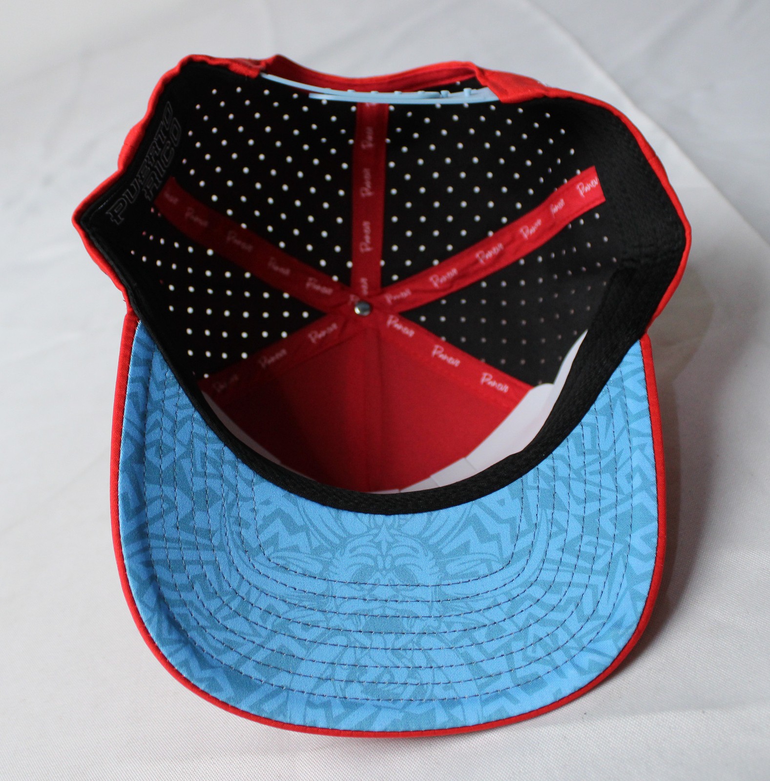Puerto Rico Unisex Adult’s Adjustable Panevo Dried Tech Cap WR4 Red One Size
