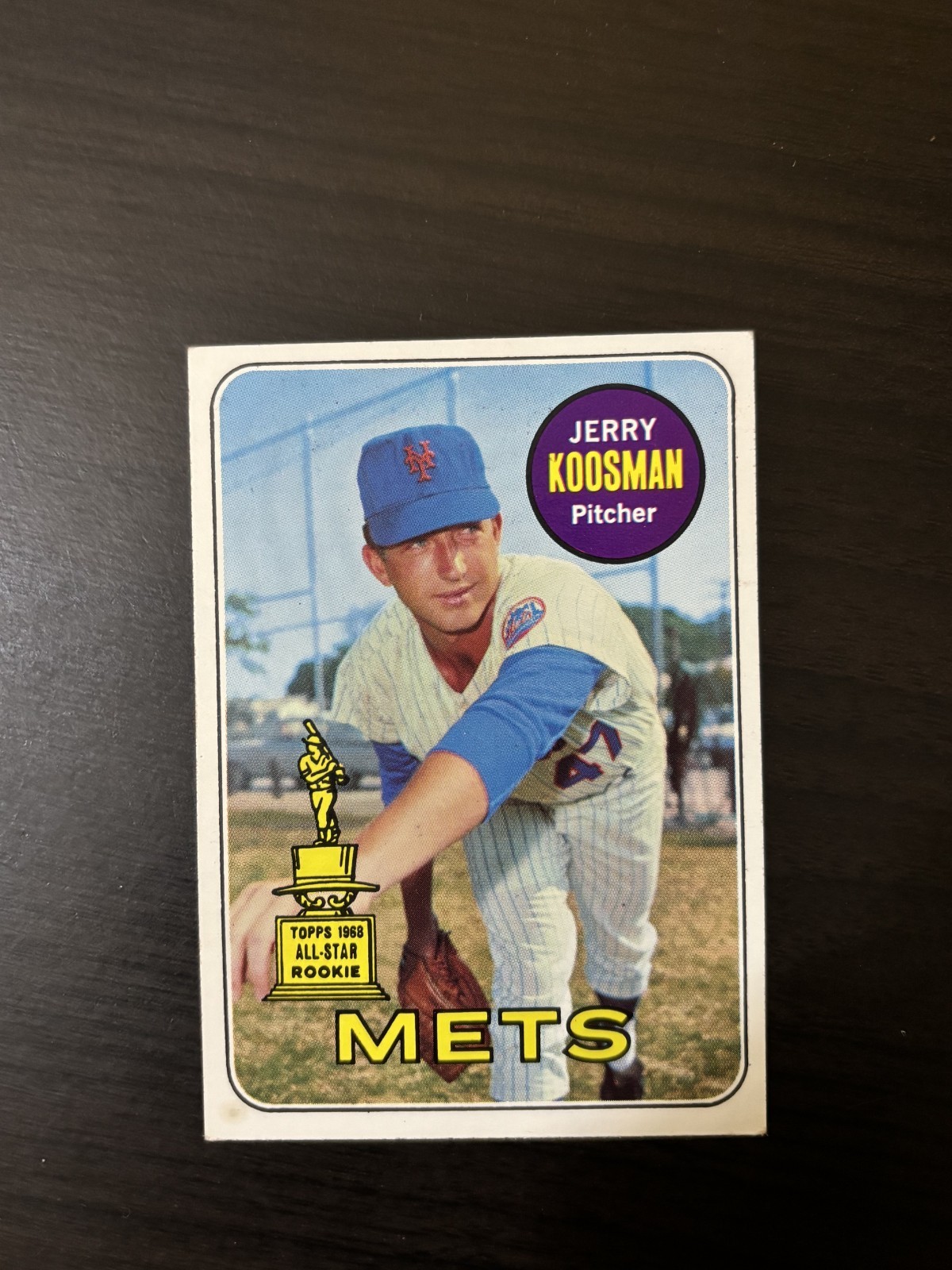 Jerry Koosman 1969 Topps All-Star Rookie Cup #90 RC New York Mets WS Champion