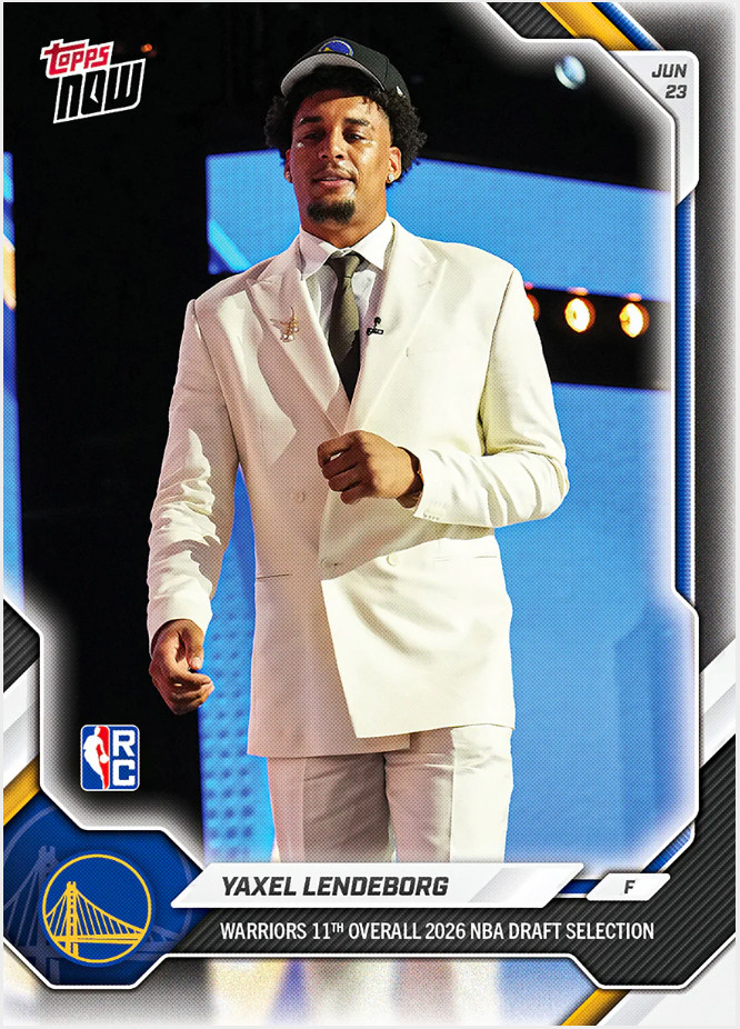 2025-26 Topps Now NBA Draft 11th Overall #YLEN Yaxel Lendeborg RC Rookie PRESALE