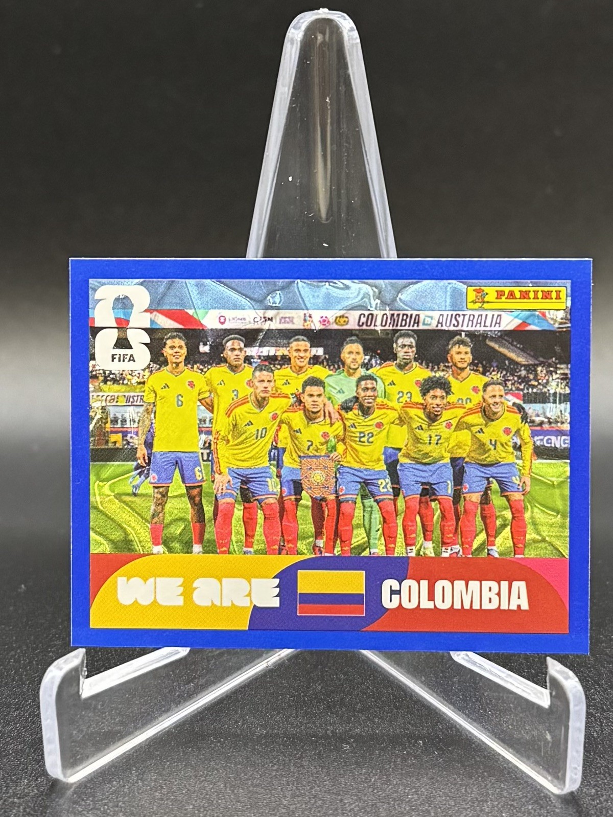 2026 Panini FIFA World Cup Colombia Team Blue Crumple Sticker # COL 13