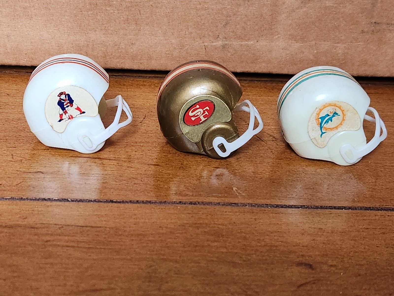 1960s Hong Kong Patriots 49ers Dolphins Gumball Helmets