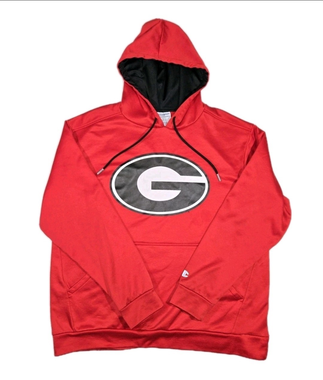 SEC Georgia Bulldogs UGA Pullover Hoodie Red Mens Large “Bad Condition “