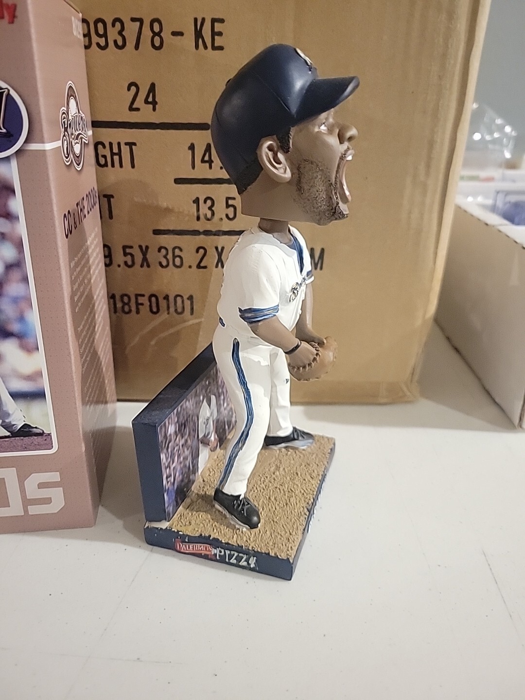 2010 SGA MILWAUKEE BREWERS CC SABATHIA BOBBLEHEAD NIB