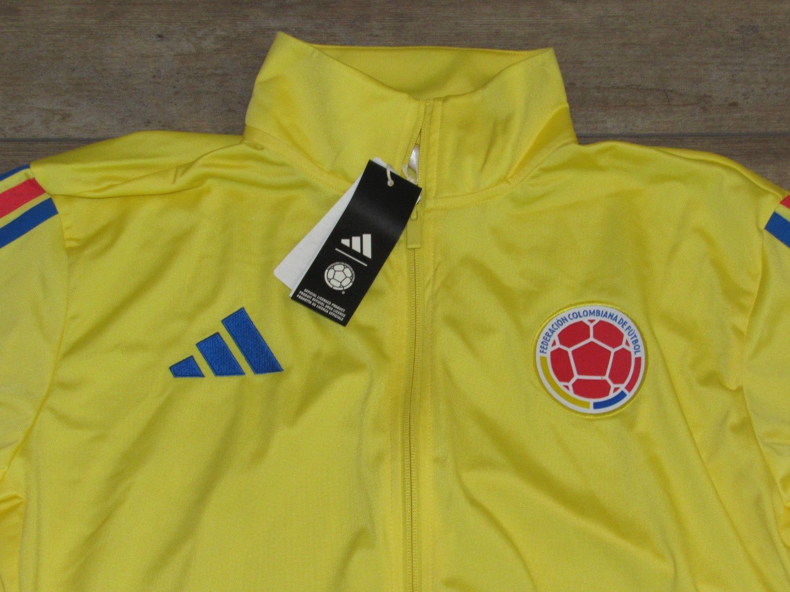 adidas Colombia FCF FIFA World Cup DNA Team Soccer Track Jacket size Men’s Large
