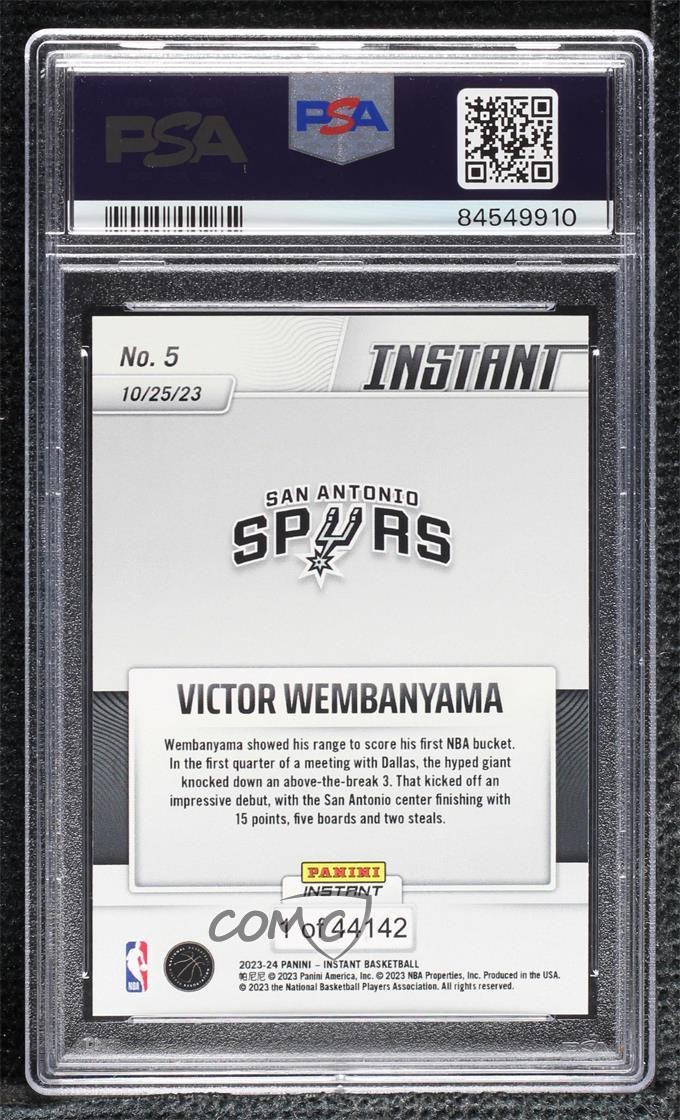 2023-24 Panini Instant /44142 Victor Wembanyama #5 Rookie RC 16r2