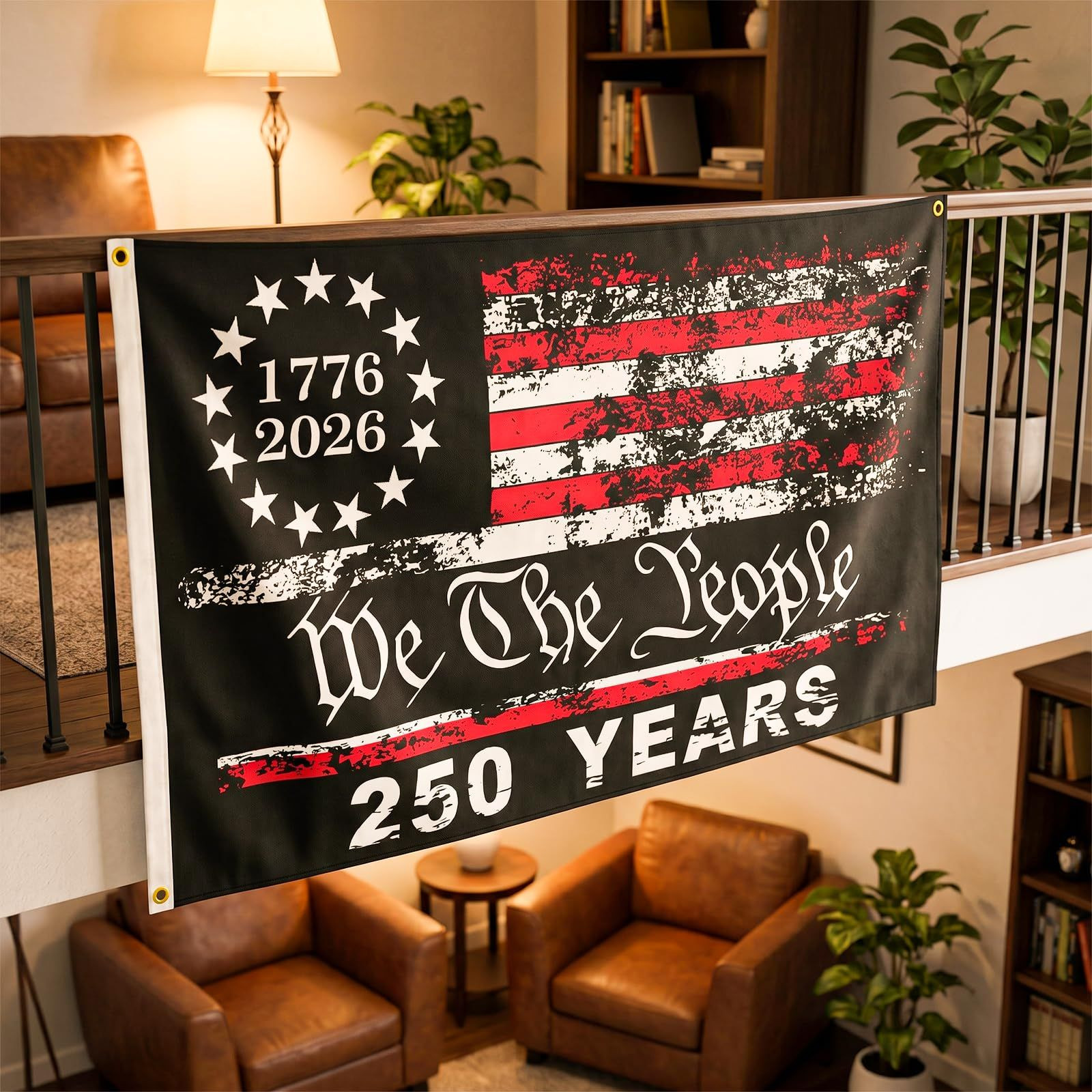 250 Anniversary USA Flag, 3×5 Ft 250 Years American 3 Ft, C, 3x5Ft
