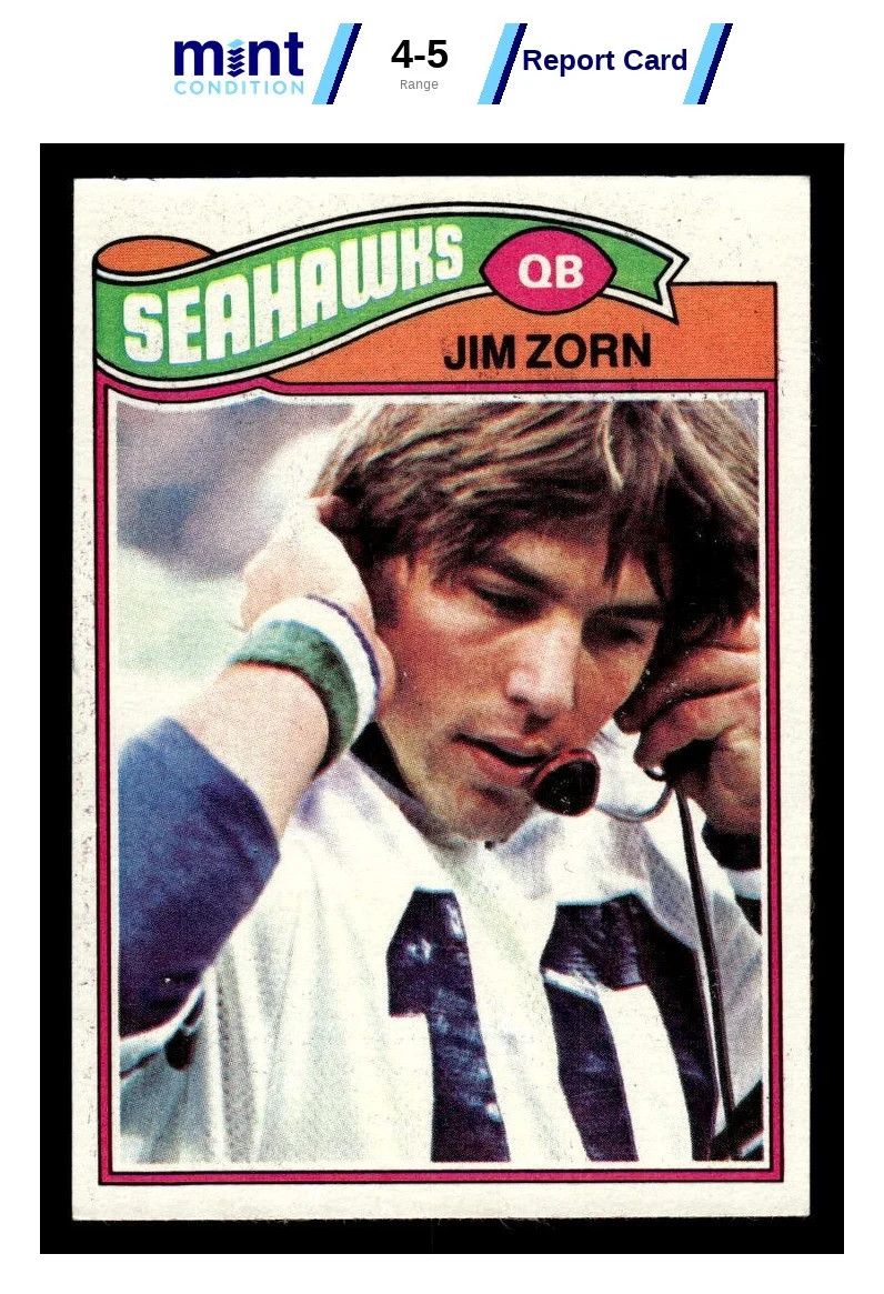 1977 TOPPS JIM ZORN 65 EX RC MCG 5 FOOTBALL SEATTLE SEAHAWKS
