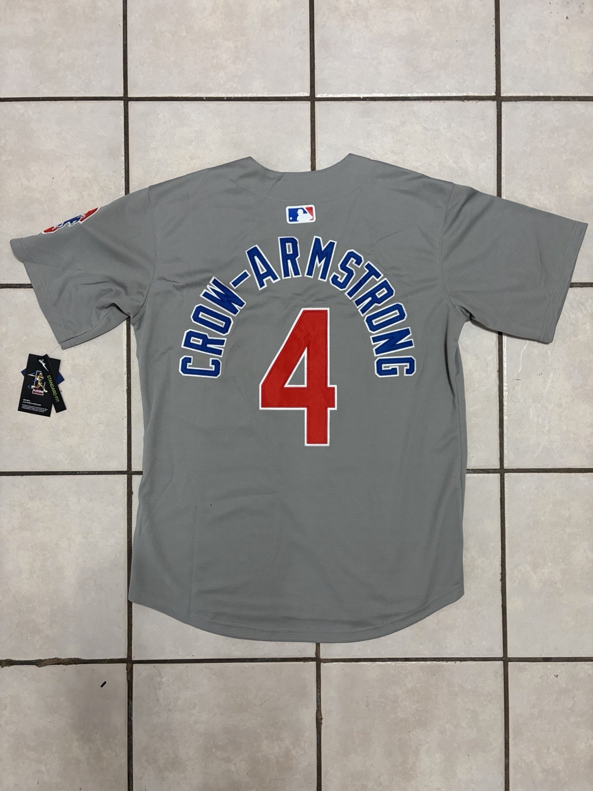 Chicago Cubs Pete Crow-Armstrong Away Gray Stitched Jersey