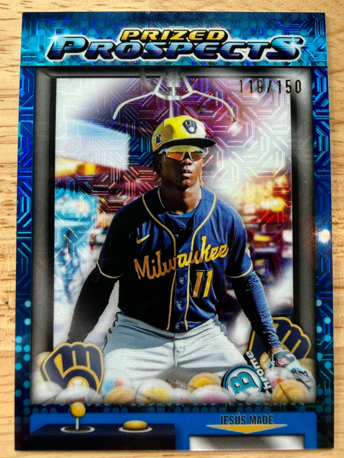 2025 Bowman Draft Prized Prospects PP-16 Jesus Made Blue Mojo 119/150 (RC)