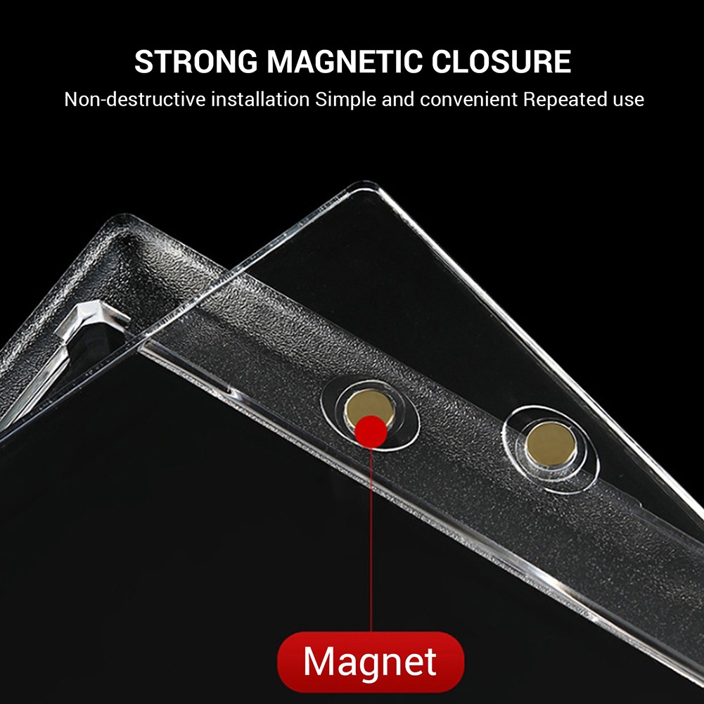 Magnetic Trading Sports Card Holders 175PT Vertical Double Booklet UV Protection