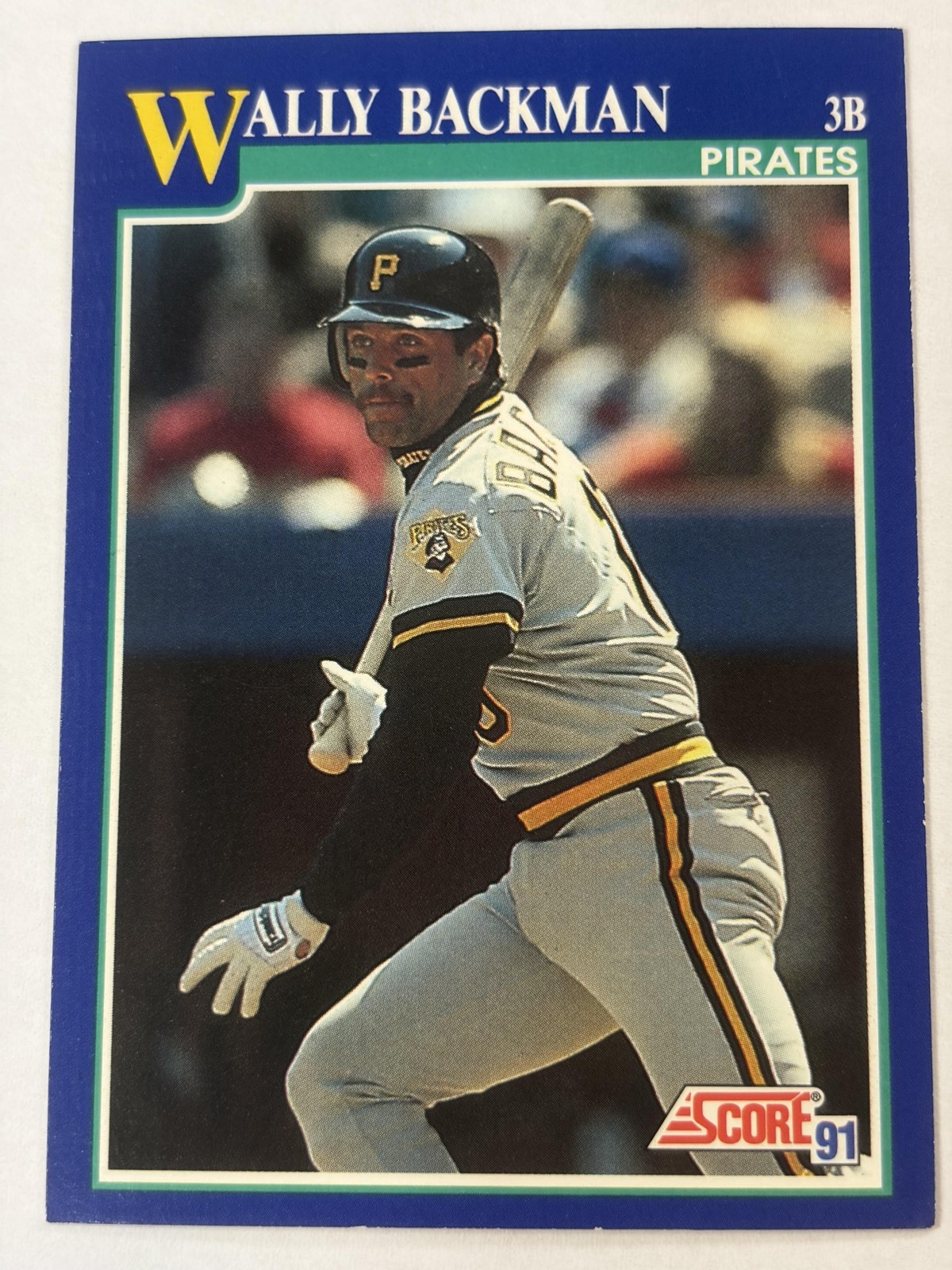 1991 SCORE Wally Backman #16 Pittsburgh Pirates Baseball Card NM Or Better