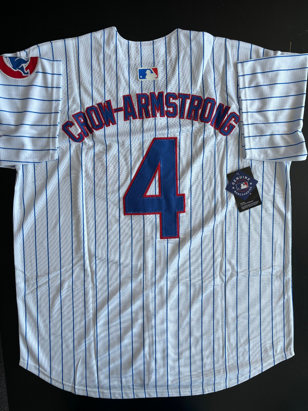 Pete Crow-Armstrong #4 Men’s Chicago Cubs White Flex Baseball Jersey LARGE – NWT