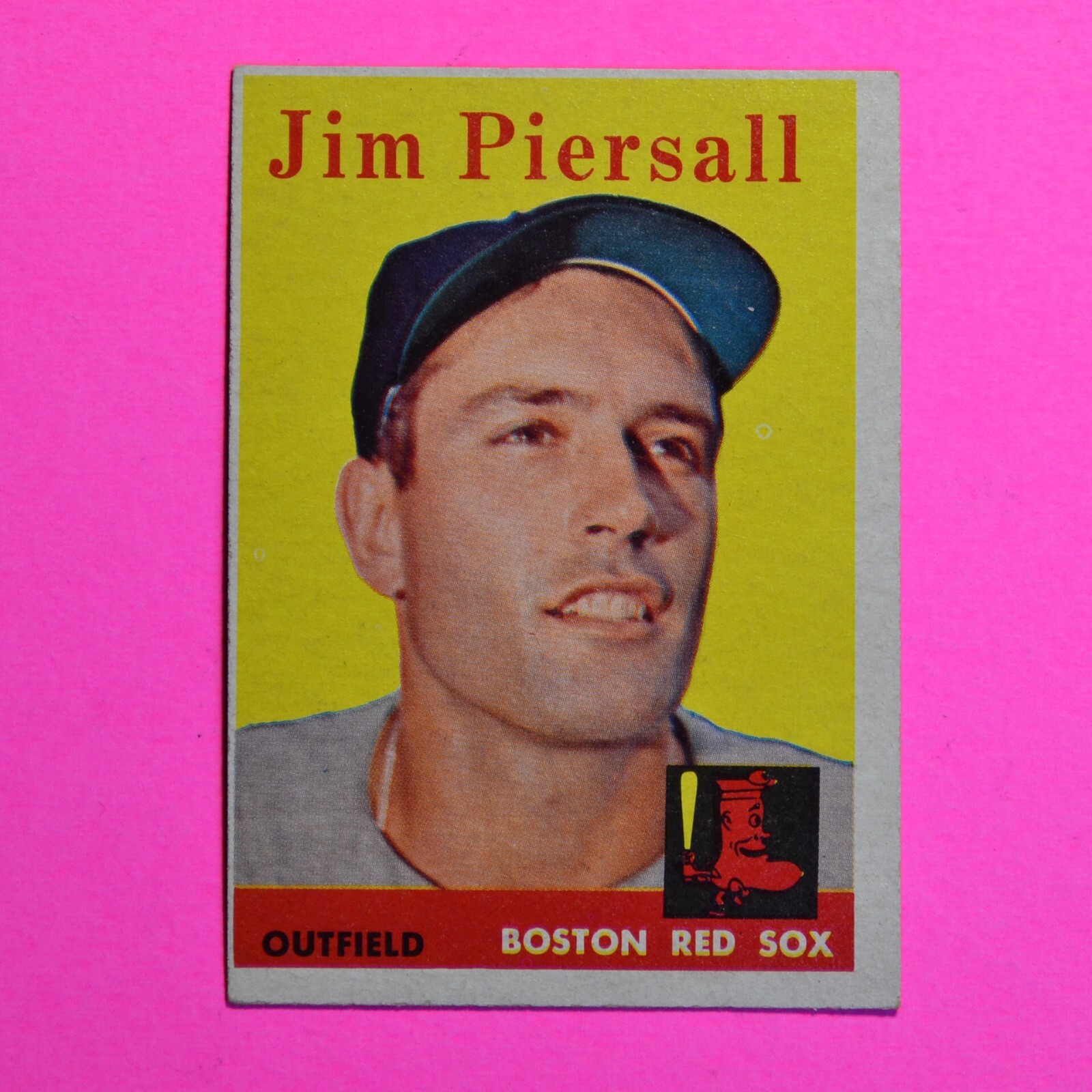 1958 Topps Baseball, Jim Piersall #280 Boston Red Sox ExMt+
