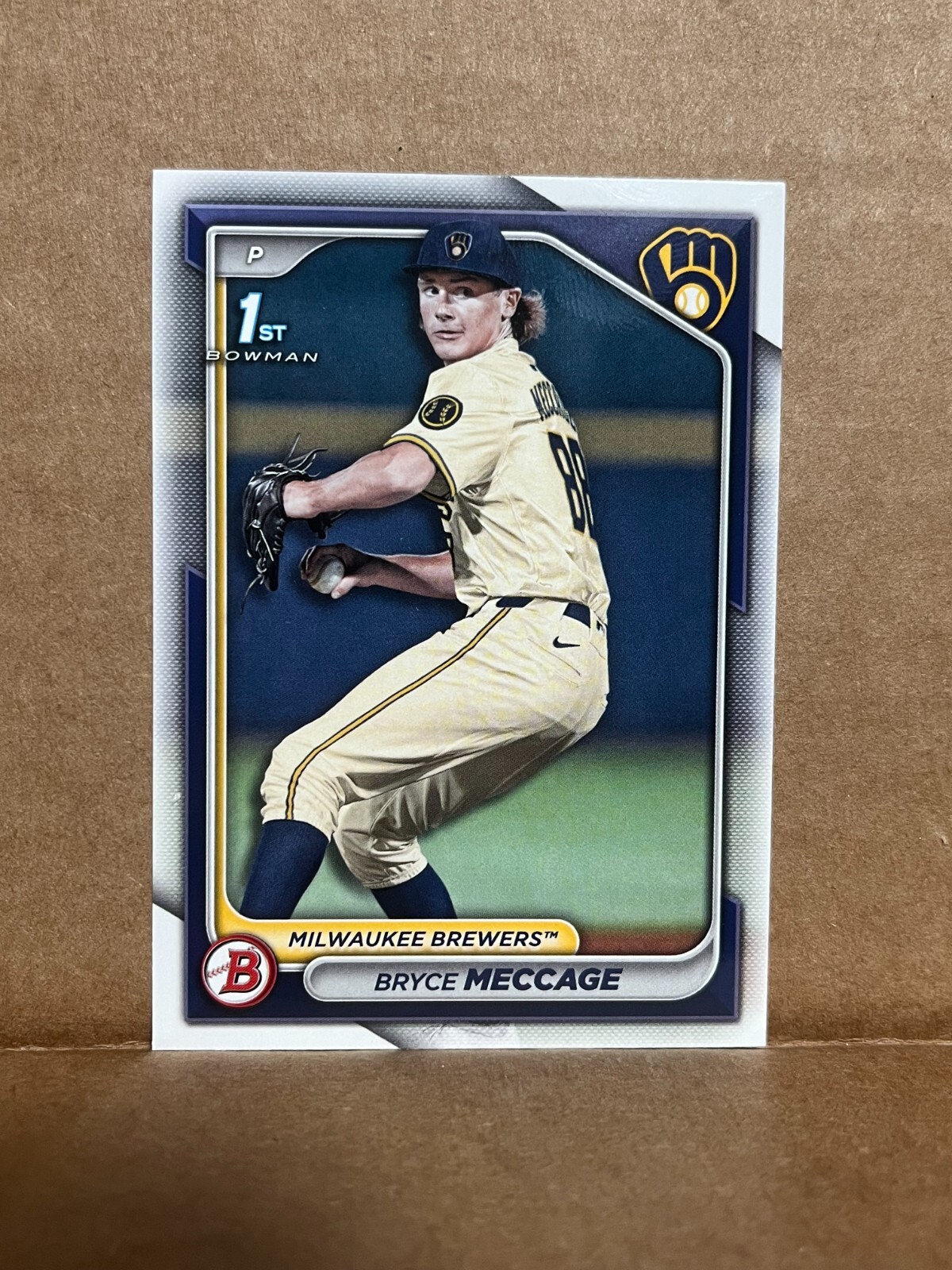 BD-94 Bryce Meccage, Milwaukee Brewers 2024 Bowman Draft Paper Lot of 48