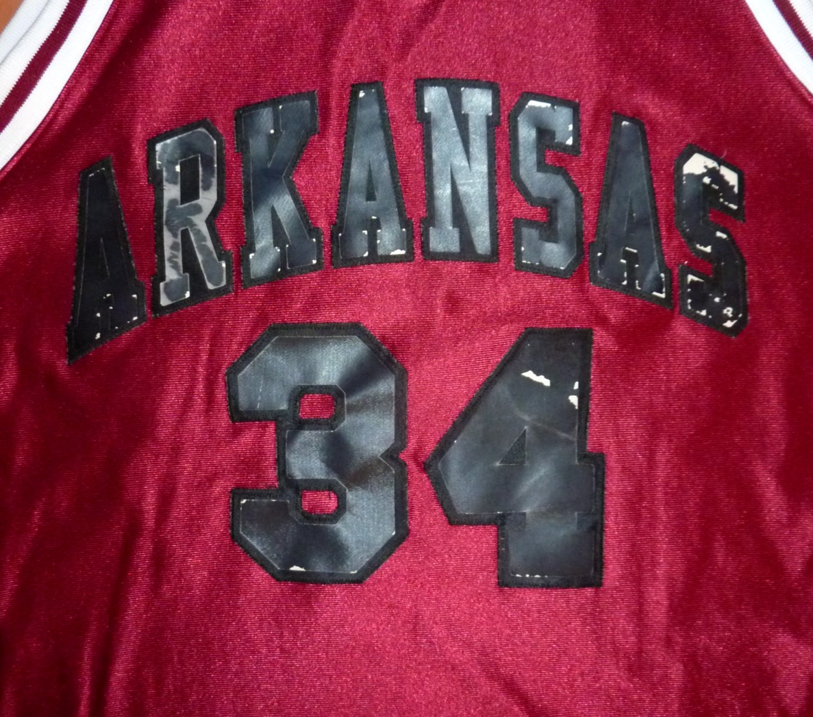 Vintage Apex One Arkansas Razorbacks #34 Sewn Basketball Jersey Men’s Size XL