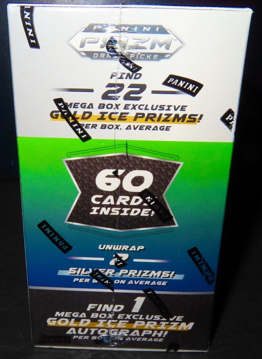 2021 PANINI PRIZM DRAFT PICKS MEGA BOX NEW/FACTORY SEALED 1 GOLD ICE PRIZM AUTO