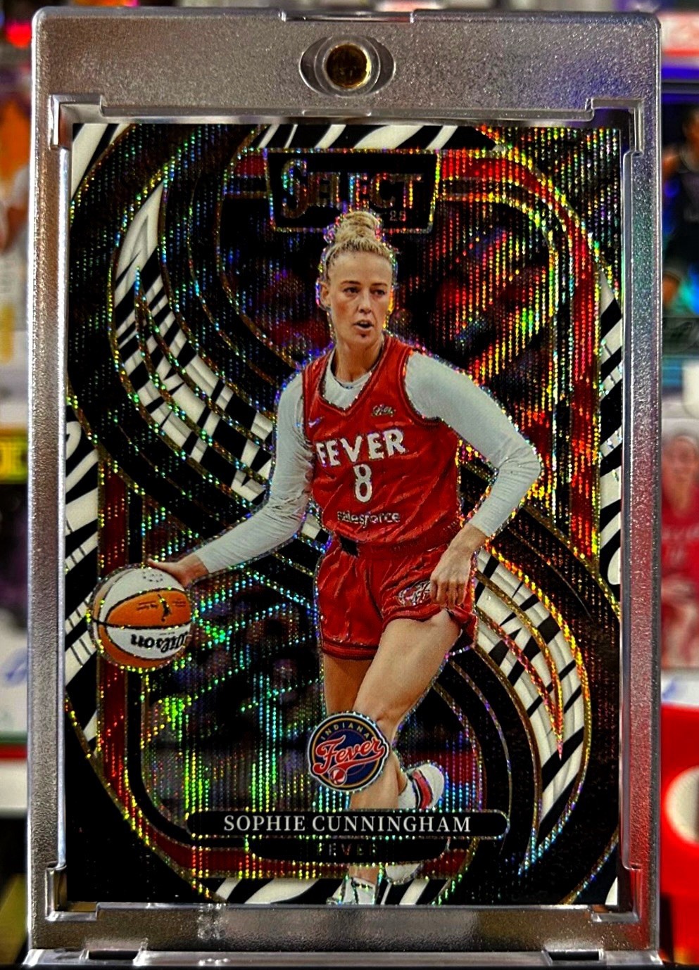 2025 WNBA Panini Select Sophie Cunningham Zebra Premiere Prizm SP Indiana Fever