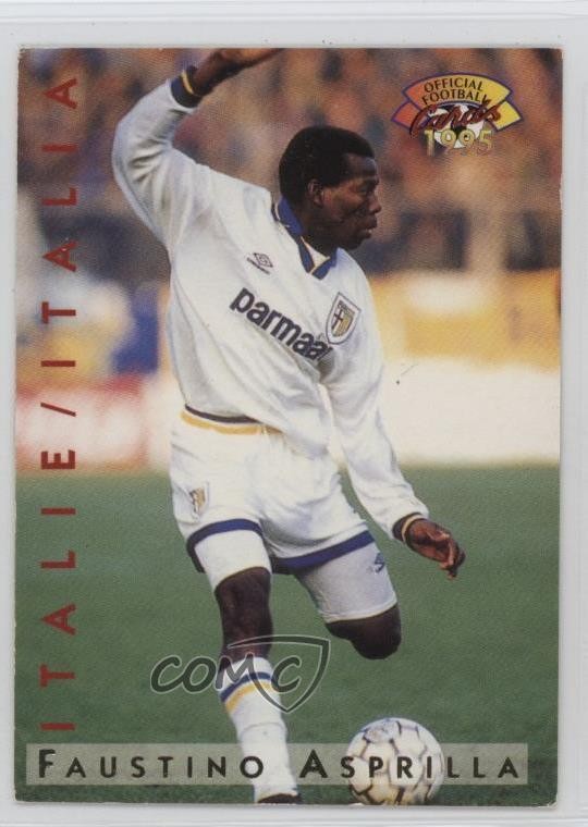 1994-95 France UNFP Official Football Cards Itale/Italia Faustino Asprilla 19ir