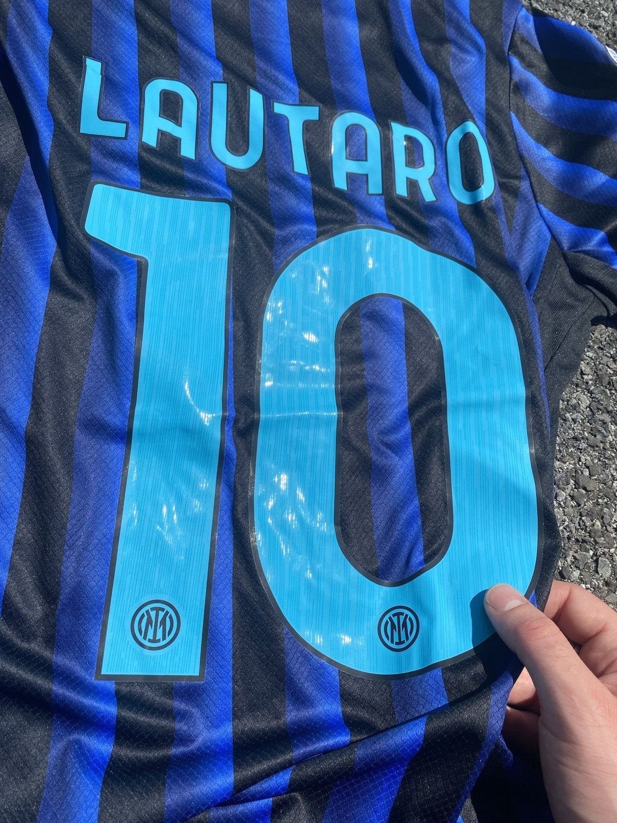 Nike Inter Milan Lautaro Martinez 25/26 Home Jersey w/ Champions League Patch