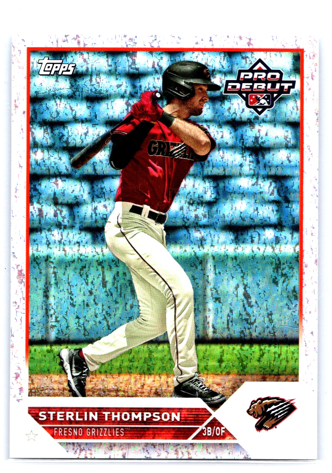 2023 Topps Pro Debut Sparkle Foil #PD-185 Sterlin Thompson 105/175