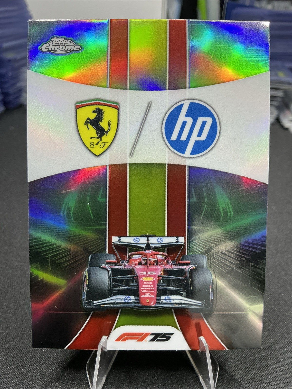 2025 Topps Chrome F1 Scuderia Ferrari HP #175 Team Logo Refractor Formula 1