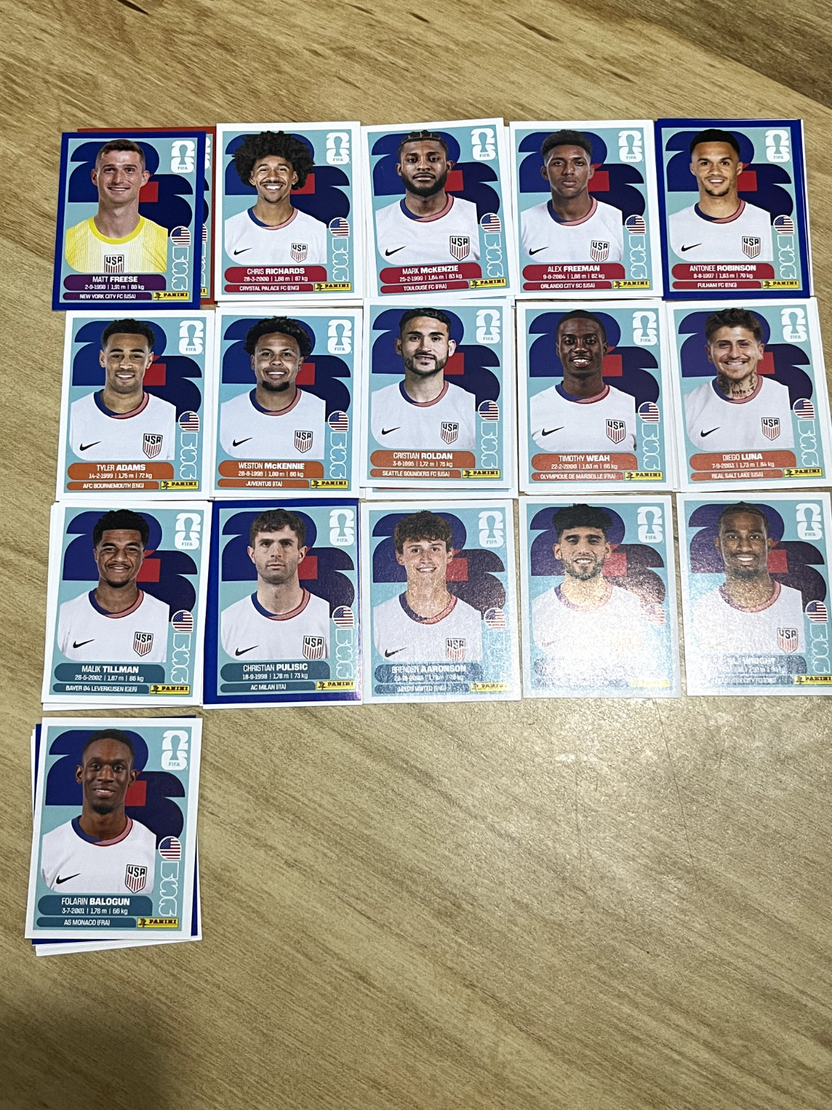 2026 USA Panini World Cup Stickers