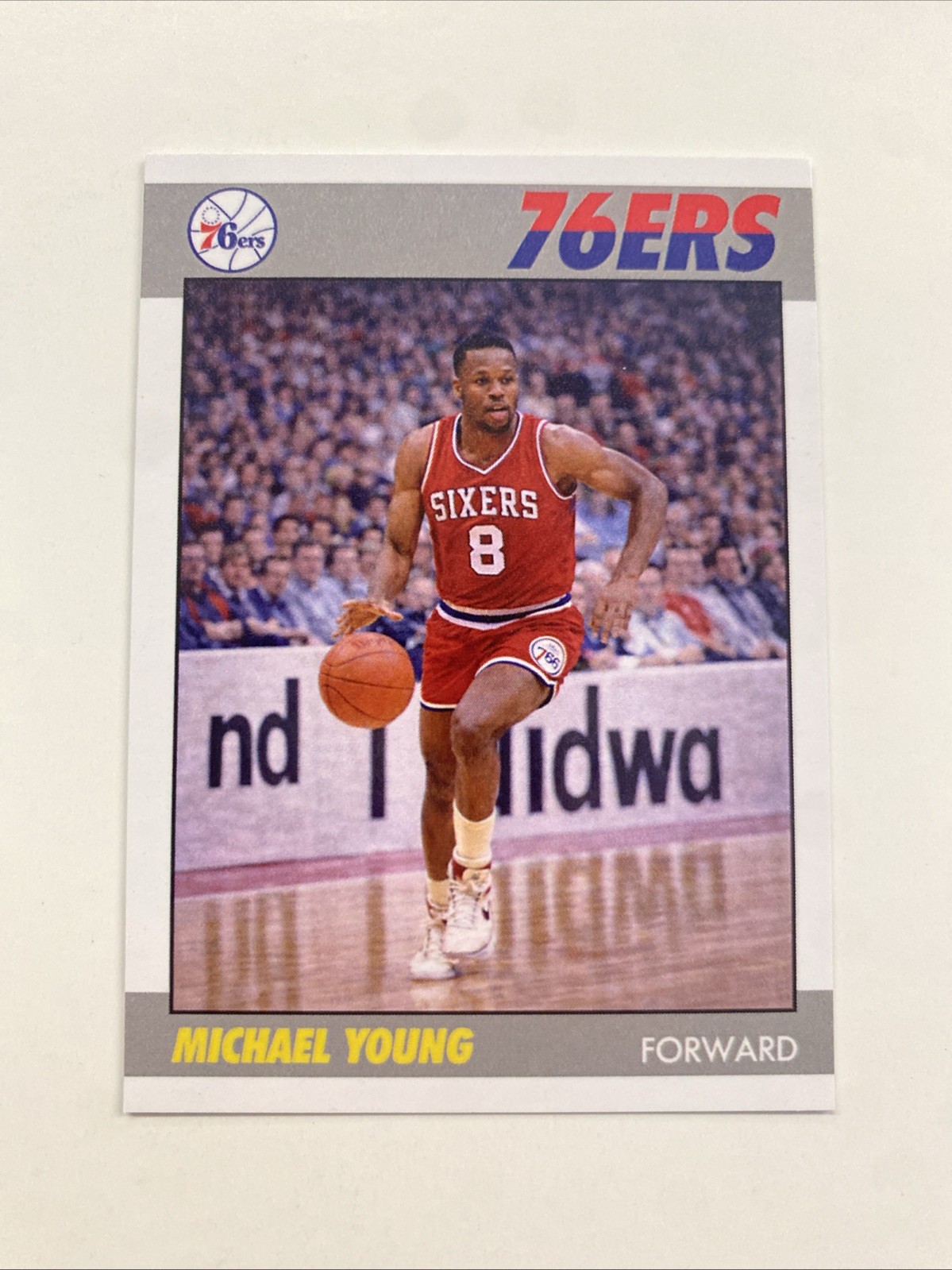 B-158 1987-88 Style Basketball Michael Young Philadelphia 76ers Custom Card