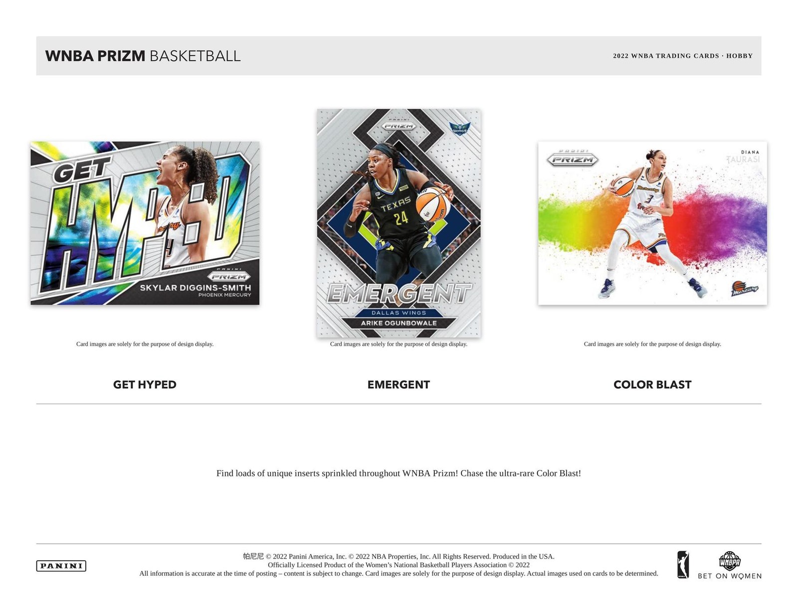 2022 Panini Prizm WNBA Basketball Hobby Box