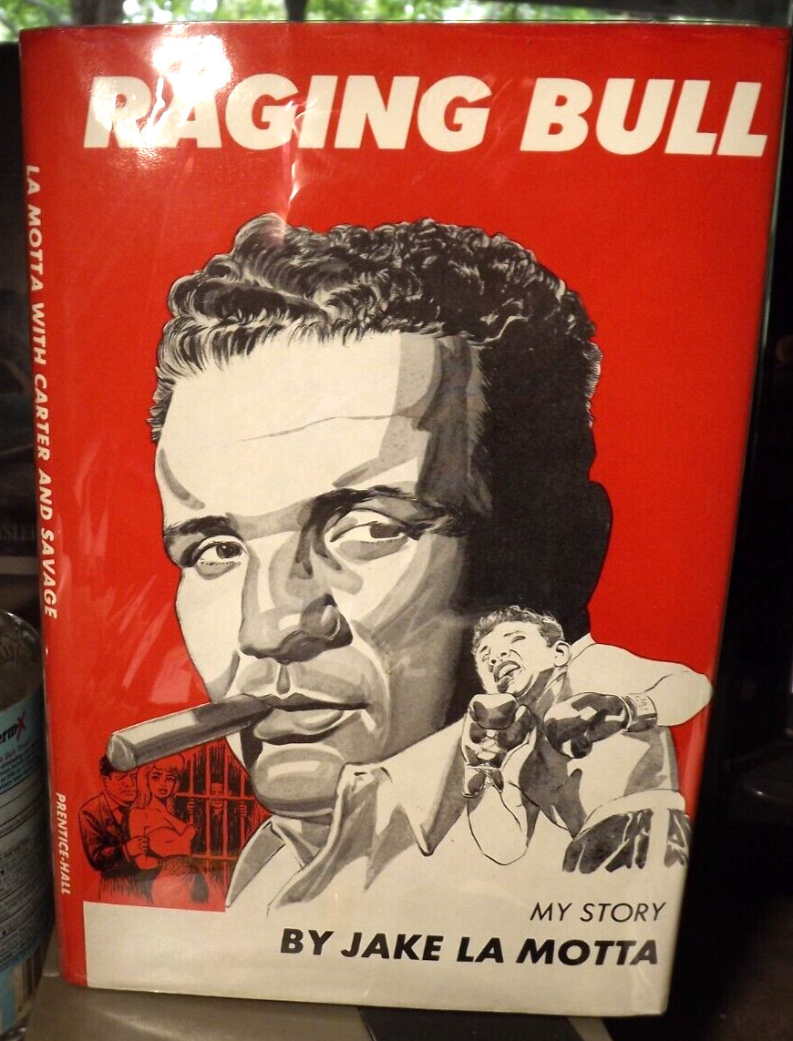 RAGING BULL My Story by Jake LaMotta (1970) HC.DJ. 1st Signed BP. Near Fine Cond
