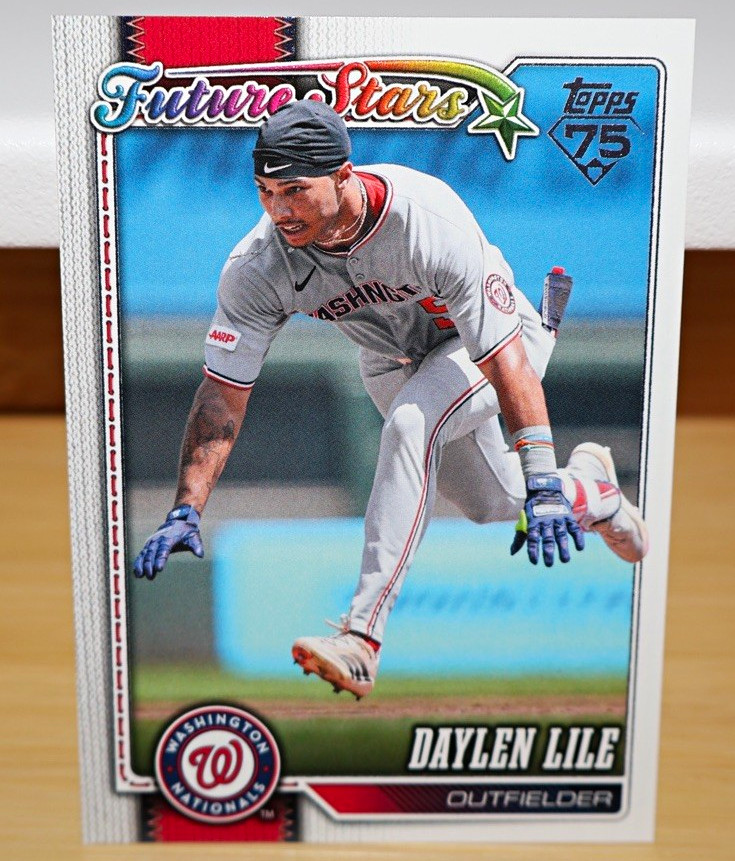 Topps Future Stars Daylen Lile Washington Nationals 2025 Series Two #549