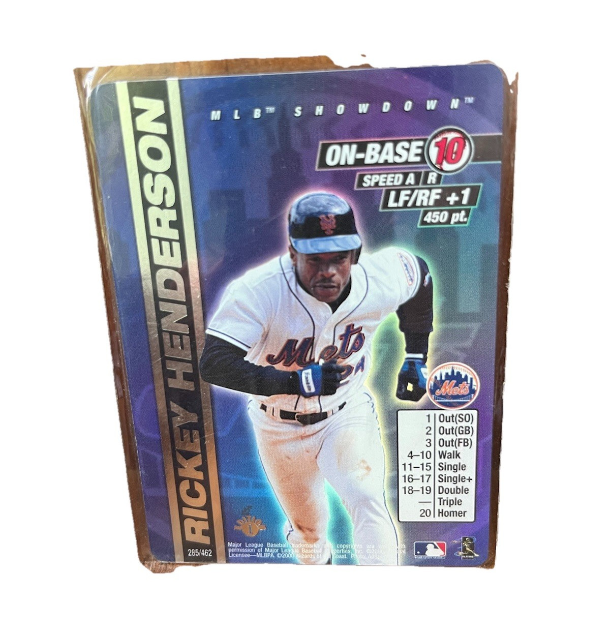 2000 MLB Showdown Rickey Henderson 1st Edition Foil #285/462 New York Mets WOTC