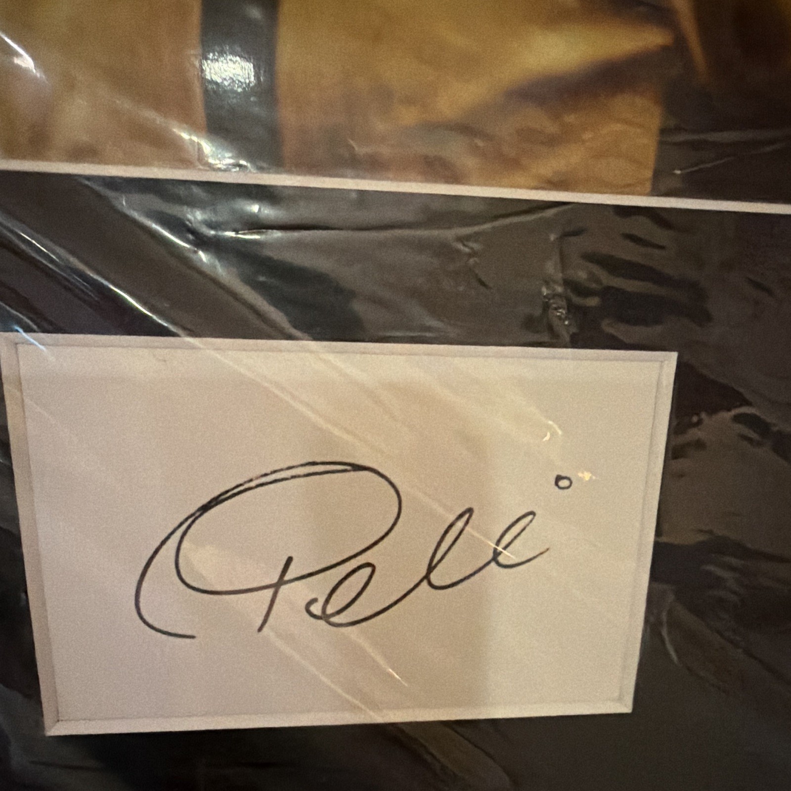 Pelé Signed Soccer Photo Brazil FIFA World Cup Original Autograph