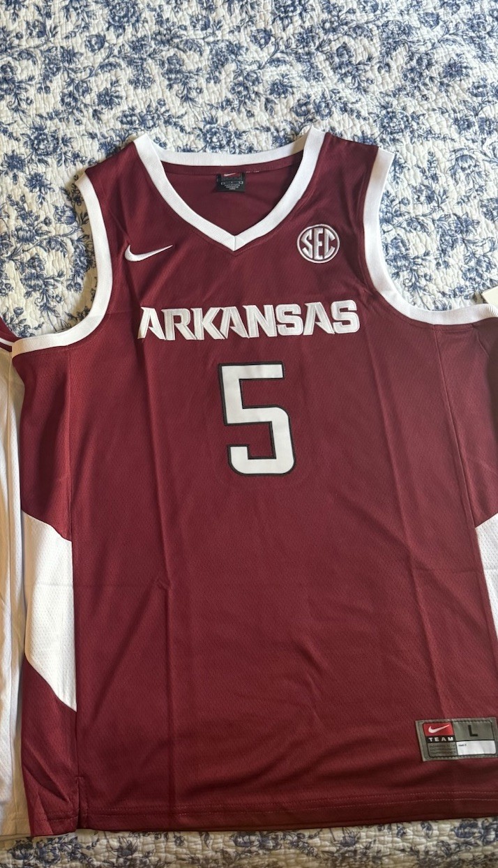 Darius Acuff Jr. Arkansas Razorbacks Jersey Men’s L Nike