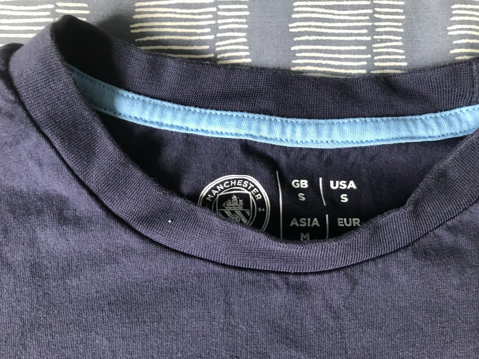 Manchester City – 3-In-A-Row Champions – T-Shirt Size Small Official Merchandise