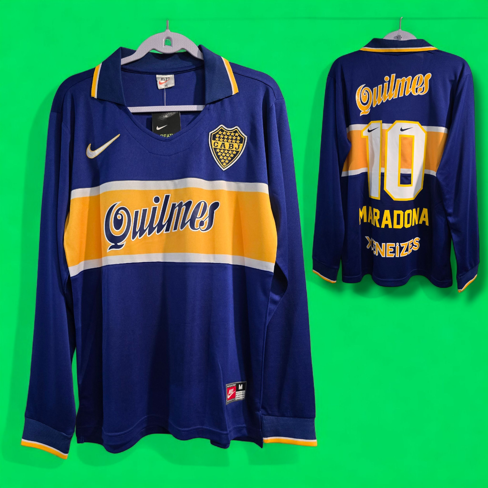 BOCA Jr. HOME 96/97 – Blue – MARADONA # 10 – 2XL (Run Small) – Jersey Retro