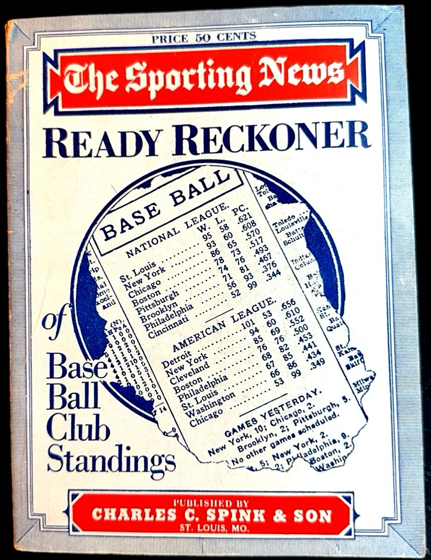 1948 The Sporting News Record Book- Published by Charles C. Spink & Son