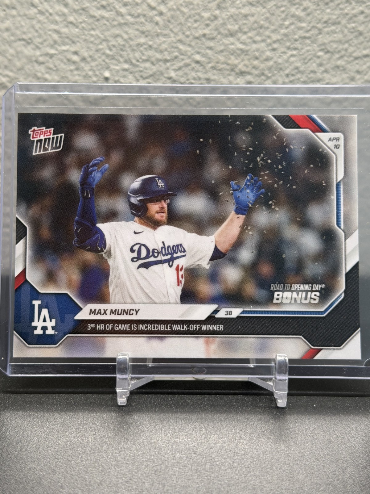 2026 Topps Now Bonus Card ODB-1 Max Muncy 🔥 3 HRs in one game Dodgers, FAST!