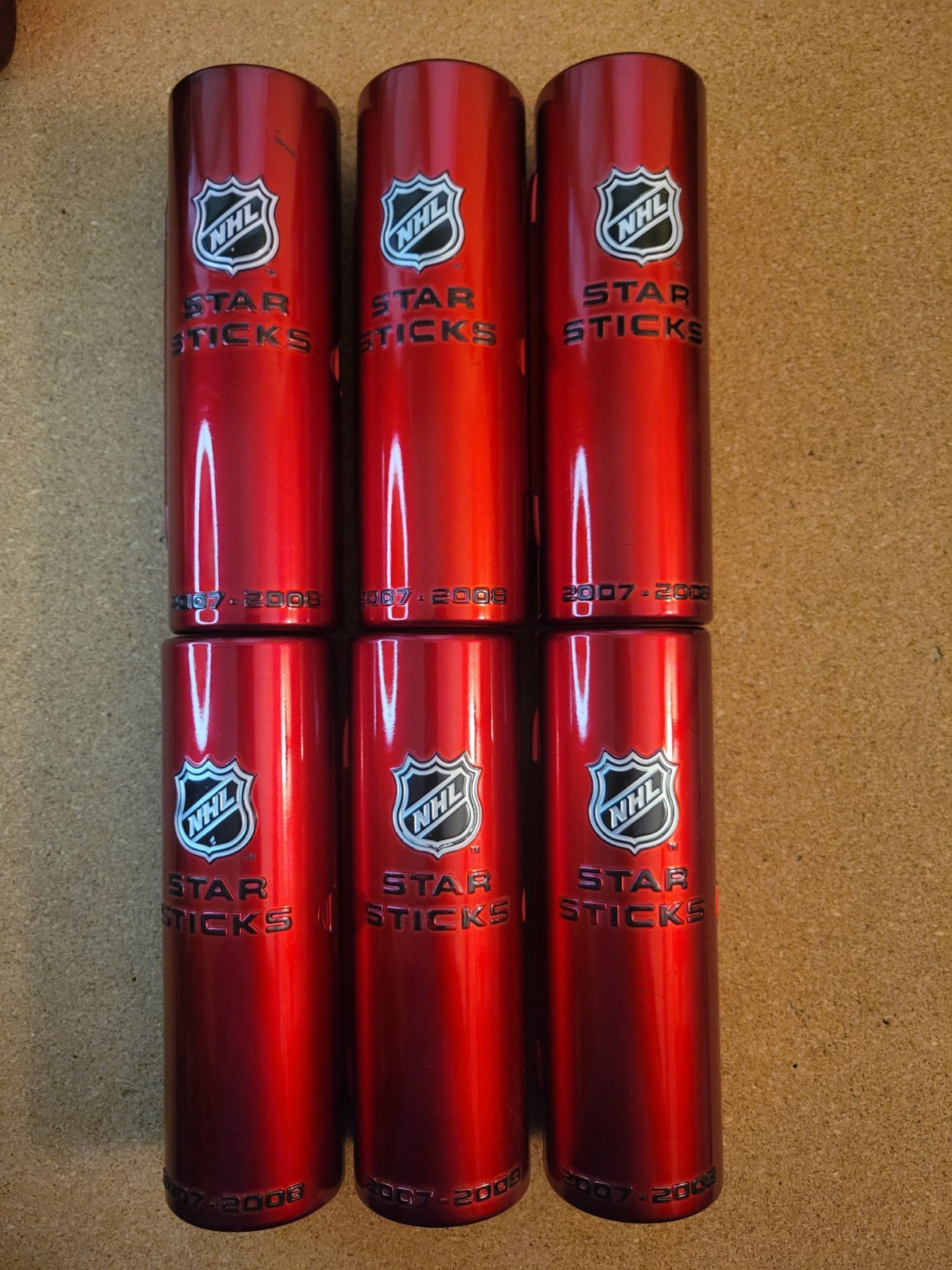MCDONALDS NHL STAR STICKS GOALIE 2007 2008 SET OF 6 BRODEUR EMERY HUET FLEURY