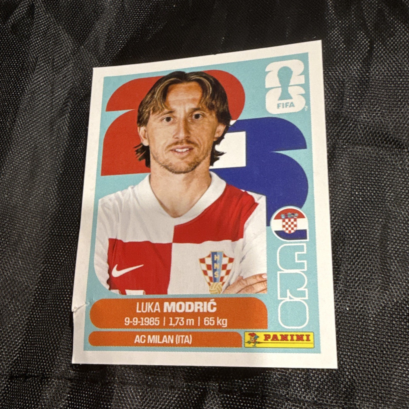 Panini FIFA Soccer Sticker Card #CRO 9 Luka Modrić Croatia AC Milan