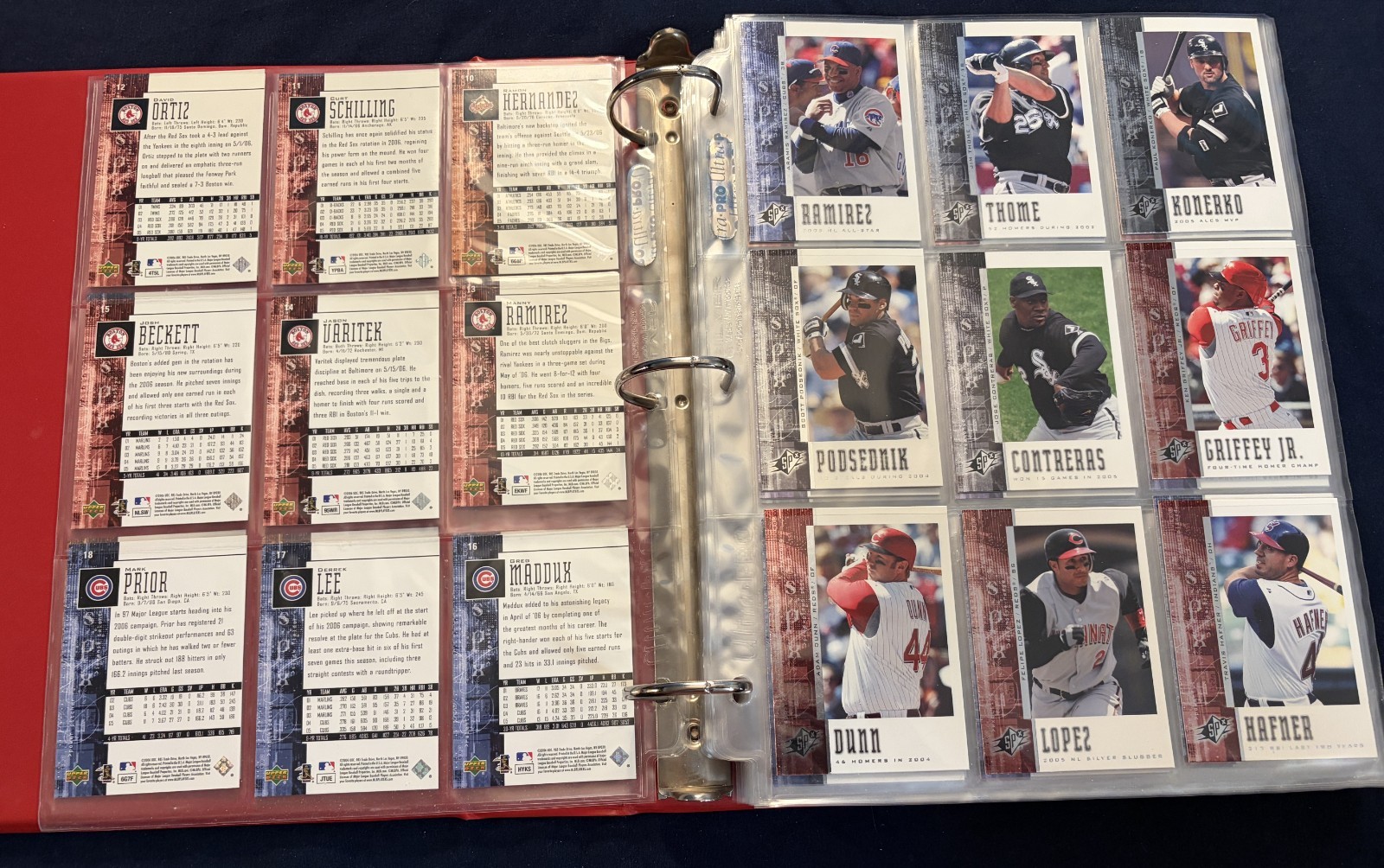 2006 SPx Set includes AUTOS & 3 Insert Sets in Pages & Binder Verlander RC AUTO
