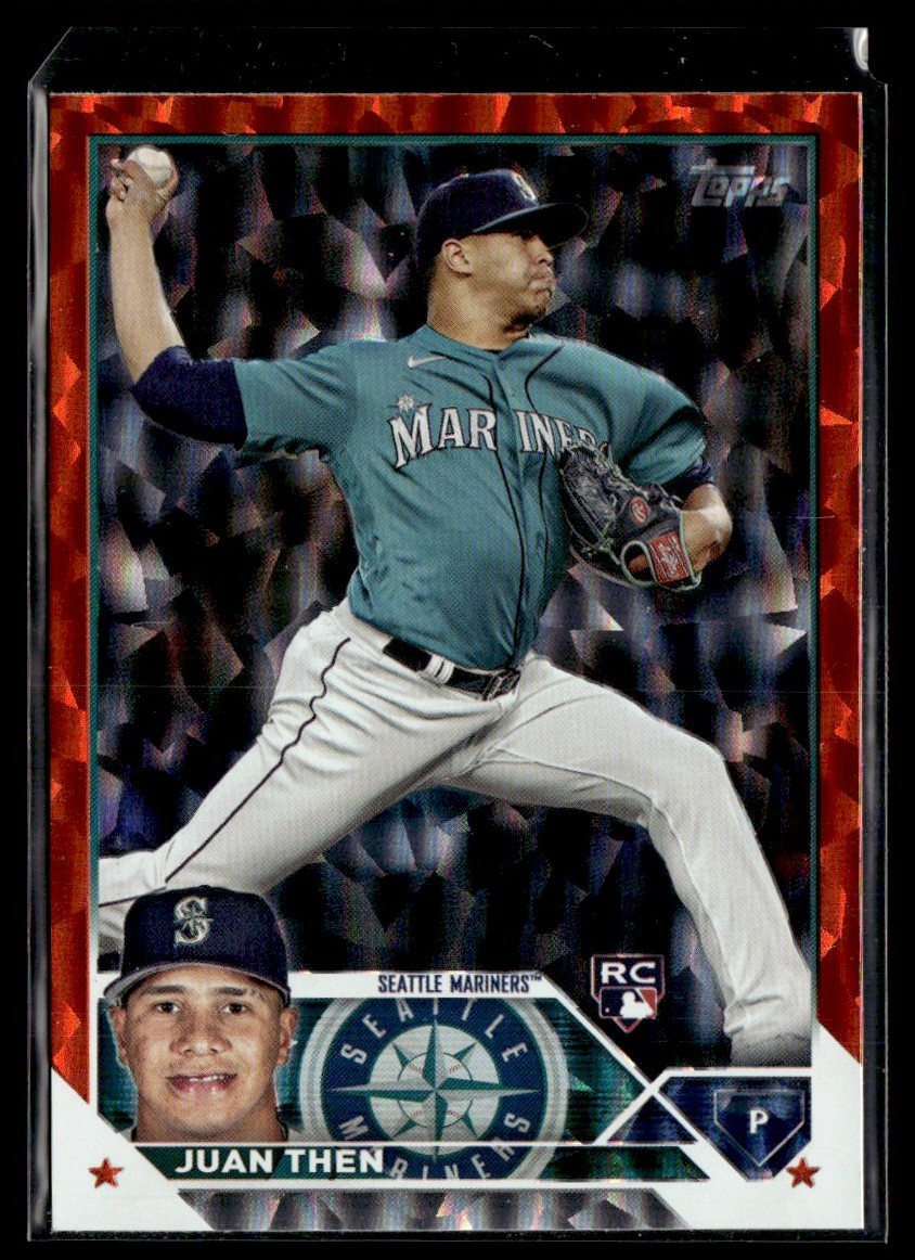 2023 Topps Update Orange Foil Juan Then Rookie /299 Mariners #US112