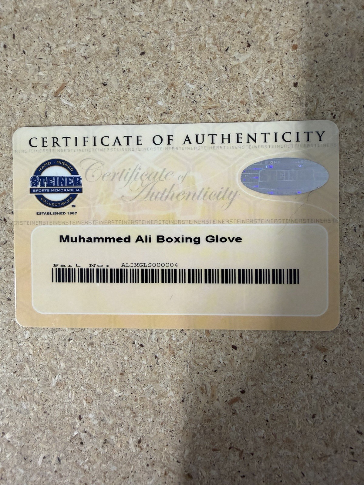 Muhammad Ali Signed Everlast Boxing Glove Authenticated