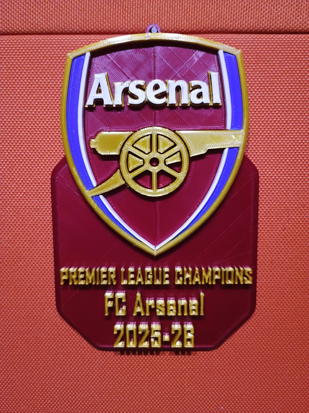 FC ARSENAL 2025-26 PREMIER LEAGUE CHAMPIONS WALL PLAQUE