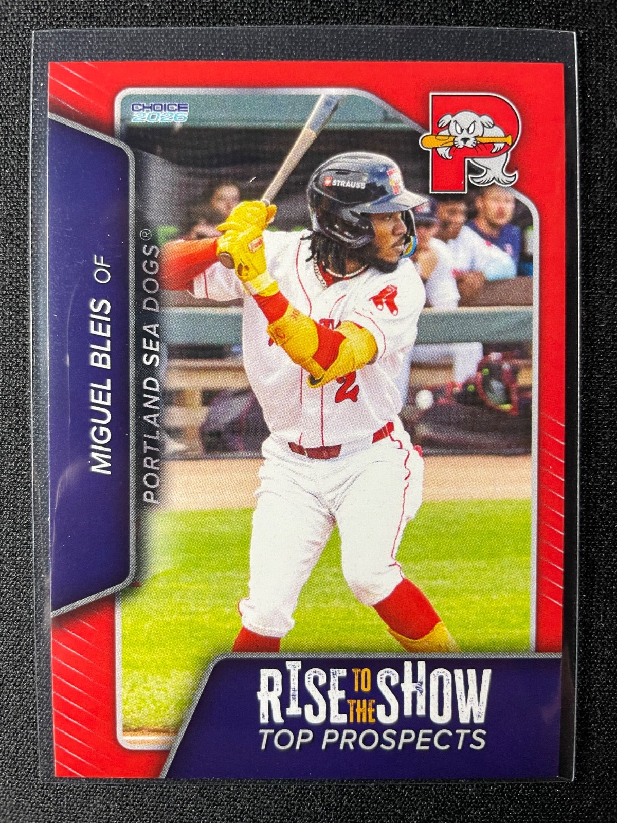 2026 Choice Portland Sea Dogs Miguel Bleis Top Prospects (Red Sox) 500 MADE!!!